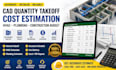 provide cad quantity takeoff hvac and plumbing cost estimation