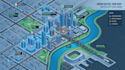 digital twin map illustration and smart city visualization, urban modern map