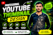 design professional eye catching youtube thumbnails high CTR
