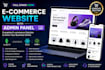 create ecommerce application with admin panel