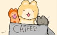 draw you cute cats in a mug
