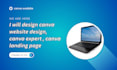design canva website design, canva expert, canva landing page design