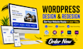 create elite wordpress website redesign and optimization