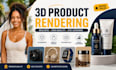 3d product rendering, realistic product rendering, product mockup, visualization