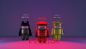 create 3d game style character scene in blender