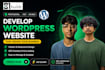 design wordpress website, website development as a full stack developer