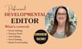 developmental edit fiction, and proofread fantasy manuscript