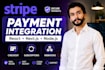 integrate stripe payments in react nextjs or nodejs