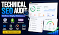 do a technical SEO audit for wordpress, shopify and woocommerce