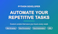 write a python script to automate your repetitive tasks