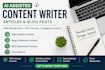 write SEO blog posts and website articles
