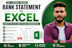 convert bank statement pdf to editable format excel