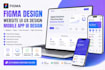 do figma design, figma website UI UX design, and mobile app UI design
