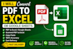 convert PDF to excel or google sheets
