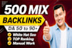 create 500 high da USA link building SEO backlinks
