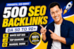 create 500 high da USA link building SEO backlinks