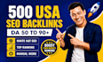 create 500 high da USA link building SEO backlinks service