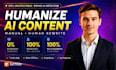 manually rewrite, humanize ai content, edit books, and proofread any document