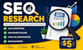 do SEO keyword research and find low competition