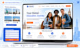 design a study abroad agency, education, and student recruitment website