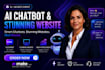 build an ai chatbot and responsive website