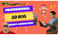 do advanced 3d rigging for mixamo, rokoko, reallusion actorcore mocap