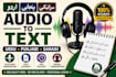 do urdu, punjabi and saraiki transcription