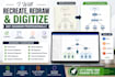 recreate diagrams, flowcharts, and redraw diagrams