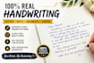 write authentic handwritten letters, notes, documents, and cursive writing