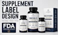 design product label, supplement label, amazon packaging design with 3d mockup