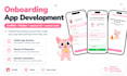 develop iphone and android onboarding with mascot UI