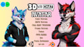 edit and optimize vrchat 3d furry avatars with rigging and textures