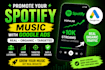 run spotify song promotion for organic listeners