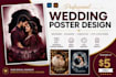 create a pro professional wedding poster and benner desing