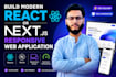 develop react js custom portals with secure login and user dashboards