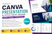 design canva presentation, canva pitch deck, business presentation slides