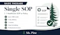 write healthcare sops policies and procedure manuals
