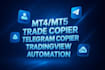create forex eas, mt4 mt5 eas, trade copier, tradingview strategy, signal copier
