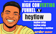 design high converting heyflow  funnel build responsive heyflow online ecommerce