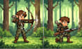 create pix art character design 8bit game assets nsfw pixart