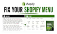 create, fix shopify menu navigation mega menu collection structure organization