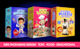 design kids, children product packaging and label design