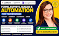 jotform, typeform, google forms, surveys, quizzes, automation for your business