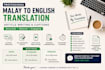 write articles, captions, and translate malay to english professionally