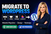 hostinger website design clone or migrate wix, squarespace, lovable to wordpress