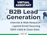 do b2b lead generation and web research