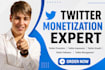 promote twitter url link, x reply guy to boost impression, complete monetization