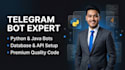 develop custom telegram bot in python or java