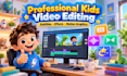 edit kids learning videos