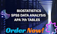 do biostatistics, healthcare research methodology, and spss data analysis